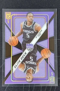 2023-24 Panini Donruss Elite Deck De'Aaron Fox #26 Purple 10/10 Final Print - Picture 1 of 2