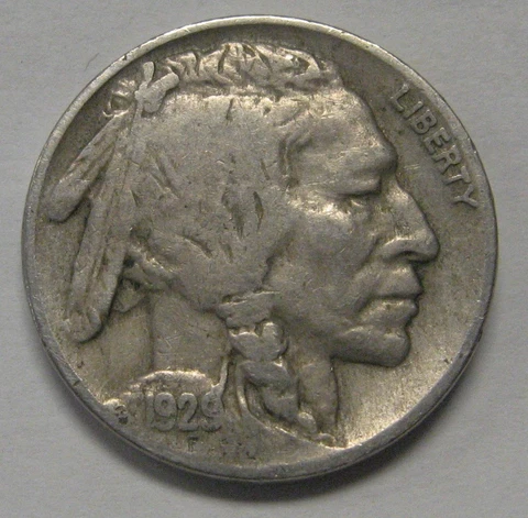 1929-S Buffalo Nickel Grading in the VG/FINE Range Nice Original Coins Cover
