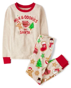PJ Place Milk and Cookies Christmas Pajamas Size 6 - Picture 1 of 1