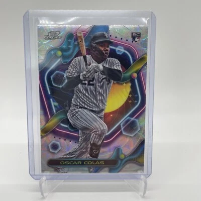 2023 Topps Chrome COSMIC - NUCLEUS REFRACTOR - OSCAR COLAS White Sox RC #104 🔥 - Image 1 of 2