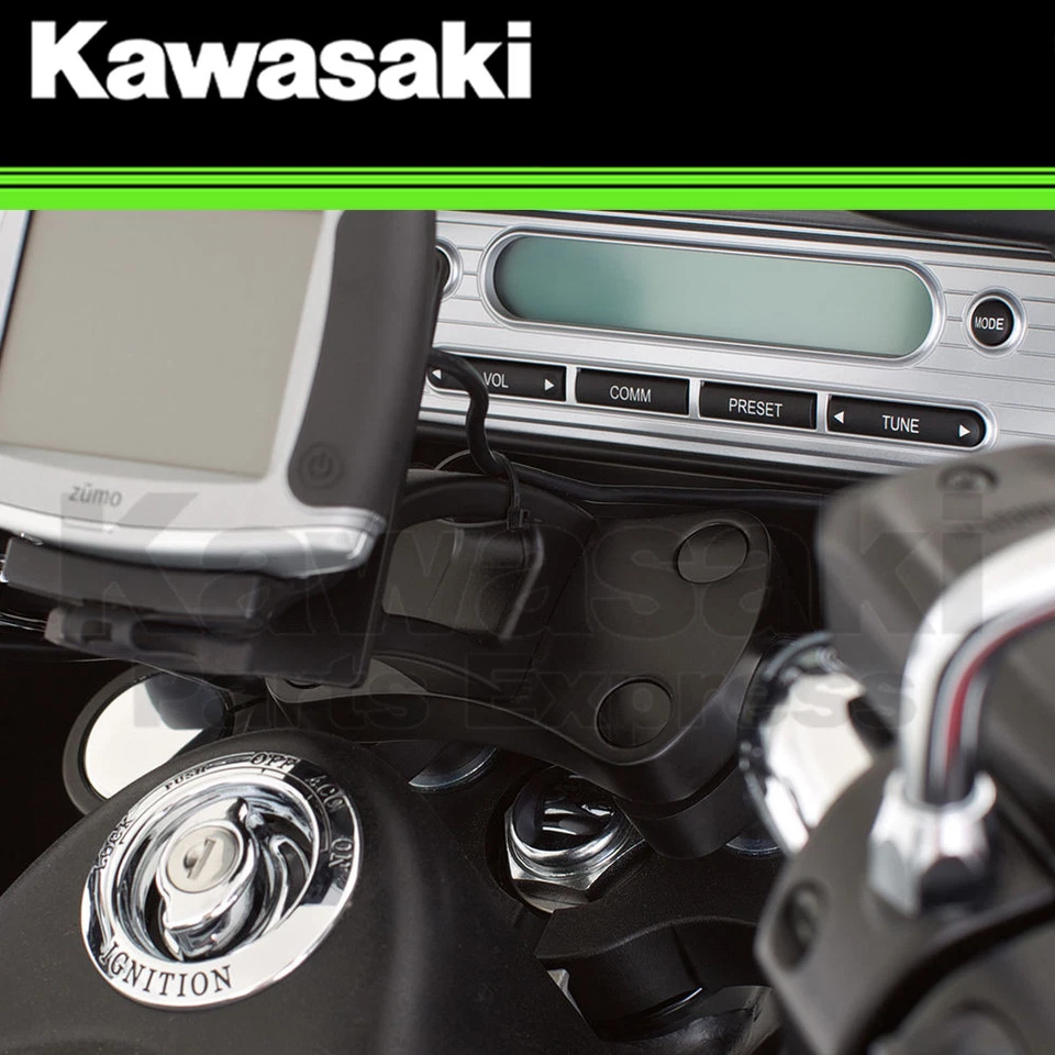 NUEVO 2011 - 2022 GENUINO KAWASAKI VULCAN 1700 VAQUERO NEGRO MONTAJE GPS Foto 1 de 1