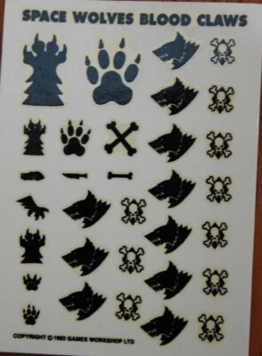 Space Wolves Transfer Sheet Dreadnought - Blood Claws - Wolf Guard - Image 1 of 2