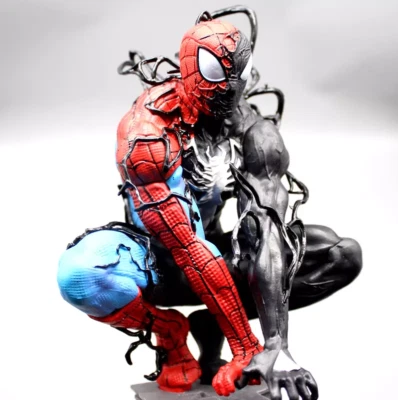 Grande Statue Figurine Spiderman Venom 40 cm Collection Cadeau  Comics - Immagine 1 di 4
