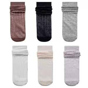 5 paia calzini donna cotone maglia sottile elasticizzati metà polpaccio calze sportive estive - Foto 1 di 9