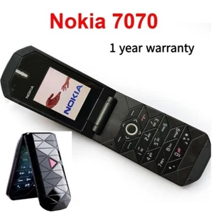 Nokia 7070 Prism Klapp-Handy GSM 2G 900/1800 Unlocked Original Flip Cell Phone - Afbeelding 1 van 11