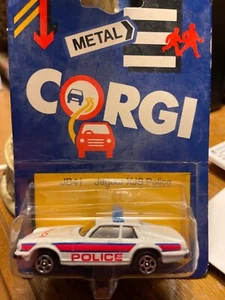 Vintage Corgi XJS Jaguar Police Car New on Card - Picture 1 of 3