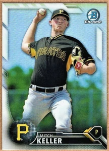 MITCH KELLER - 2016 BOWMAN CHROME DRAFT REFRACTOR RC - Picture 1 of 2