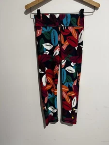 The Upside Womens Adventure Time Leggings Tropical Leaf Size XS Multicoloured - Picture 1 of 7