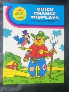 VTG Children's Book Quick Change Displays Coloring Activity Early Childhood 1985 - Picture 1 of 19