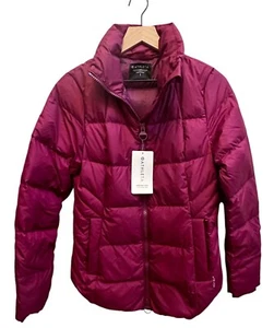 Giacca Athleta Downtown viola fucsia taglia small nuova con etichetta $ 199 zip cappotto imbottito anteriore - Foto 1 di 8