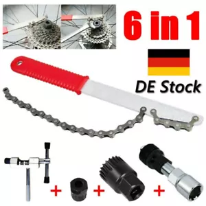 Fahrrad Werkzeug Set Zahnkranzabzieher Kurbel-Abzieher Innenlager Kettenpeitsche - Bild 1 von 12
