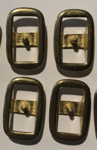 5/8" Brass Conway Buckle Horse 4 Pack - Picture 1 of 5