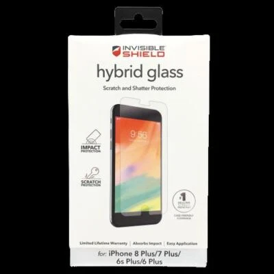 Invisible Shield Hybrid Glass Screen Protection iPhone 8/7 Plus/6s Plus/6 Pl NEW - Image 1 of 4