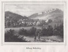 Silberberg Srebrna Góra Oryginalna Litografia Borussia 1842