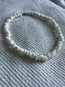 Natural Shell Necklace White - Picture 1 of 2