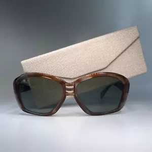 Vintage B&L RayBan USA Sydney Brown & Blue Tortoise Women’s 70s Sunglasses +Case - Picture 1 of 24