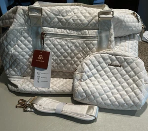 Lovevook Travel/Overnight/Duffle/Weekender Bag w/Cosmetic Bag~New w/Tags - Picture 1 of 21