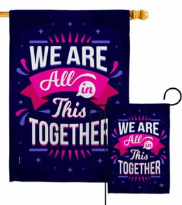 Bandera Todo en Este Jardín Dulce Vida Inspirador Decorativo Patio Casa Banner - Imagen 1 de 19