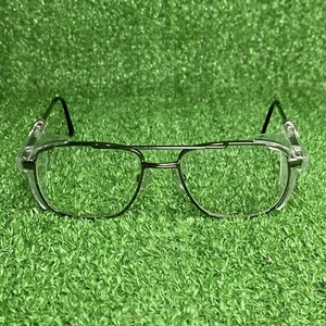 Monturas de gafas de seguridad AO solo Z87-L para hombre gris metalizado borde completo aviador - Imagen 1 de 6