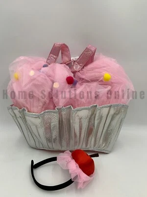 Pottery Barn Kids Light Up Cupcake Sparkle Halloween Costume Pink 4 6 Yr #614 - Image 1 of 3