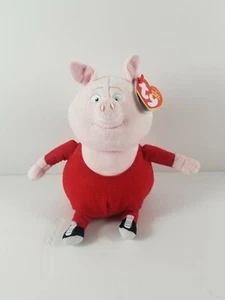 New with Tag Ty Gunter The Pig Sing Movie Beanie Babies 6" Small Plush - Picture 1 of 9