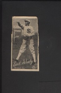 1923 W572 Baseball Strip Card Earl Sheely