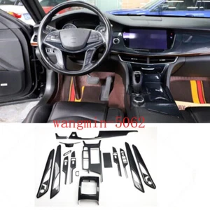 ABS Carbon Interior Console Full Accessories For Cadillac CT6 2019-2020 Trim W - Picture 1 of 10