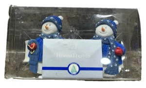 Christmas Snowman Napkin Rings (2 rings per set) Home Trends Jolly Snowman - Picture 1 of 8