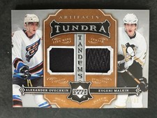 2007-08 Artifacts Tundra Tandems Patches Silver #TTOM Ovechkin/Malkin #27/35