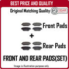 FRONT AND REAR PADS FOR BMW X3 30D XDRIVE 4/2011-
