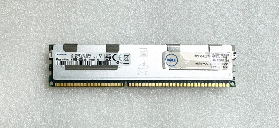 M393B4G70DM0-YH9Q2 SAMSUNG 32GB PC3L 10600R 4Rx4 DIMM MEMORY - Image 1 of 1