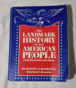 Landmark History of the American People Plymouth to the Moon Boorstin Book - Picture 1 of 6
