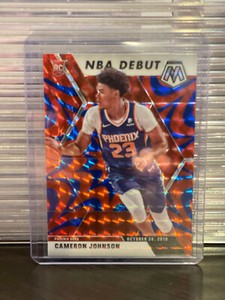 Cameron Johnson 2019-20 Panini Mosaic NBA Debut Reactive Blue Rookie #265 Suns