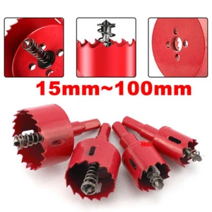 Drilling Hole Saw Cutting Opener Drill Bits Cutter Holesaw for Wood Metal Plate - Picture 1 of 20