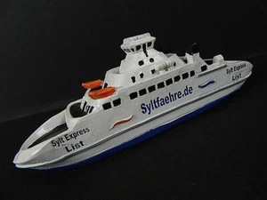 Modelo de barco ferry de pasajeros Sylt, 12 cm poliresina, ferry, Syltexpress - Imagen 1 de 6