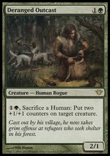 Deranged Outcast x1 1x Dark Ascension NM MTG