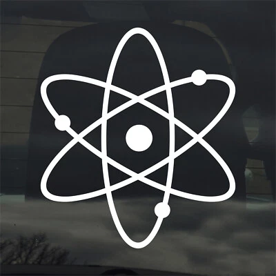 HANDMADE Atomic Symbol Custom Vinyl Sticker Decal Radiation Fallout Nuclear Energy