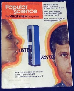 POPULAR SCIENCE Magazine Jan 1975 - US-Russian Space Linkup by WERNHER VON BRAUN - Picture 1 of 2