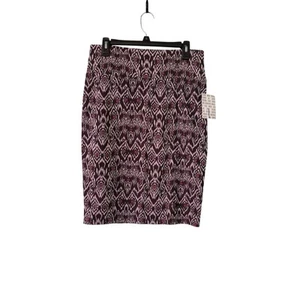 LulaRoe Women’s Large Purple Grey Cassie Paisley Pencil Skirt NWT - Picture 1 of 4
