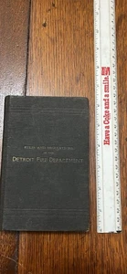 1937 Detroit Fire Department Hardcover Regeln und Vorschriften - Bild 1 von 4