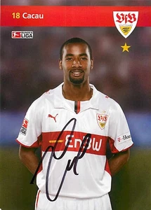 Cacau Original Autogrammkarte VfB Stuttgart - ca.11cm x 15cm - Bild 1 von 2