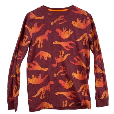 Cat & Jack Boys T-Shirt Size XL Long Sleeve Dinosaur Print Pullover Crew Neck - Image 1 of 4