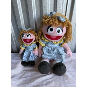 RARE 2 Sesame Place Prairie Dawn Plush Doll Girl Rare Dress 2012 read - Picture 1 of 9