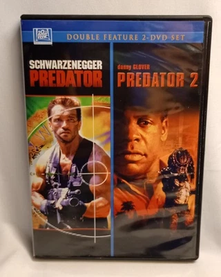 Predator Predator 2 Double Feature 2-DVD Set Schwarzenegger Glover Action Sci-Fi - Image 1 of 4