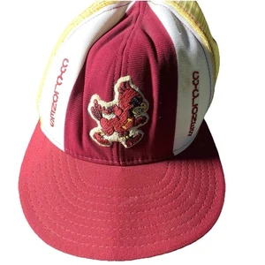 VTG ISU IOWA STATE CYCLONES Hat AJD LUCKY STRIPE Mesh Snapback MADE USA BENT - Picture 1 of 15