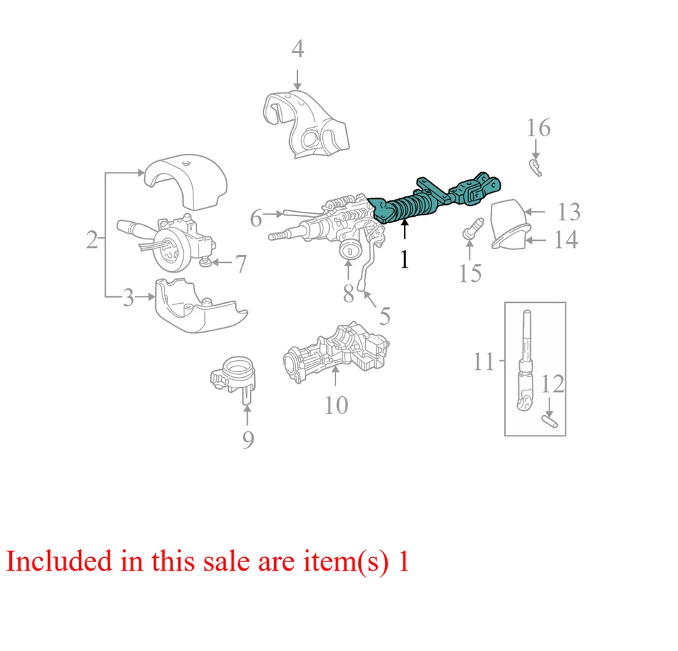Dodge Caravan 2001-2003 columna de dirección con inclinación usada 4680434AG fabricante original Foto 1 de 4