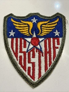 Original WWII USAAF U.S. ARMY STRATEGIC AIR FORCE CUT EDGE PATCH - Picture 1 of 2