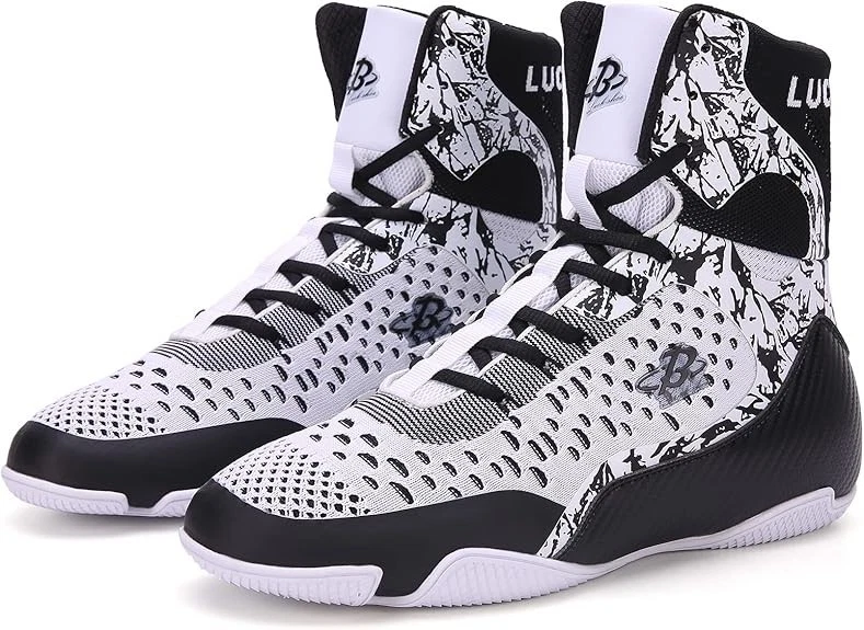 Высокий верхний бокс обувь легкий дышащий тренировочная обувь для бокса, MMA и т.д. - Изображение 1 из 4