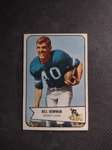 1954 Bowman #17 Bill Bowman Detroit Lions Ex+ - Bild 1 von 2