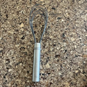 Pampered Chef Silikon Flach Schneebesen Edelstahl 2482 EUC Schneller Versand aus PA - Bild 1 von 3